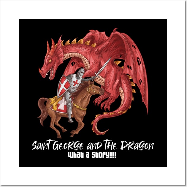 Saint George And The Dragon Wall Art by StoreOfLove